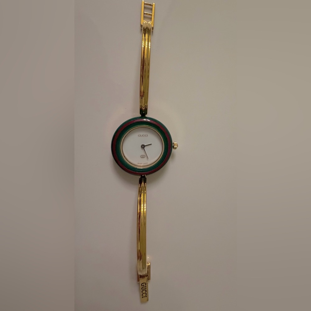 Mint~Prestige~Gucci Interchangeable Bezel Bracelet Bangle Watch with Box/Papers - Picture 4 of 17